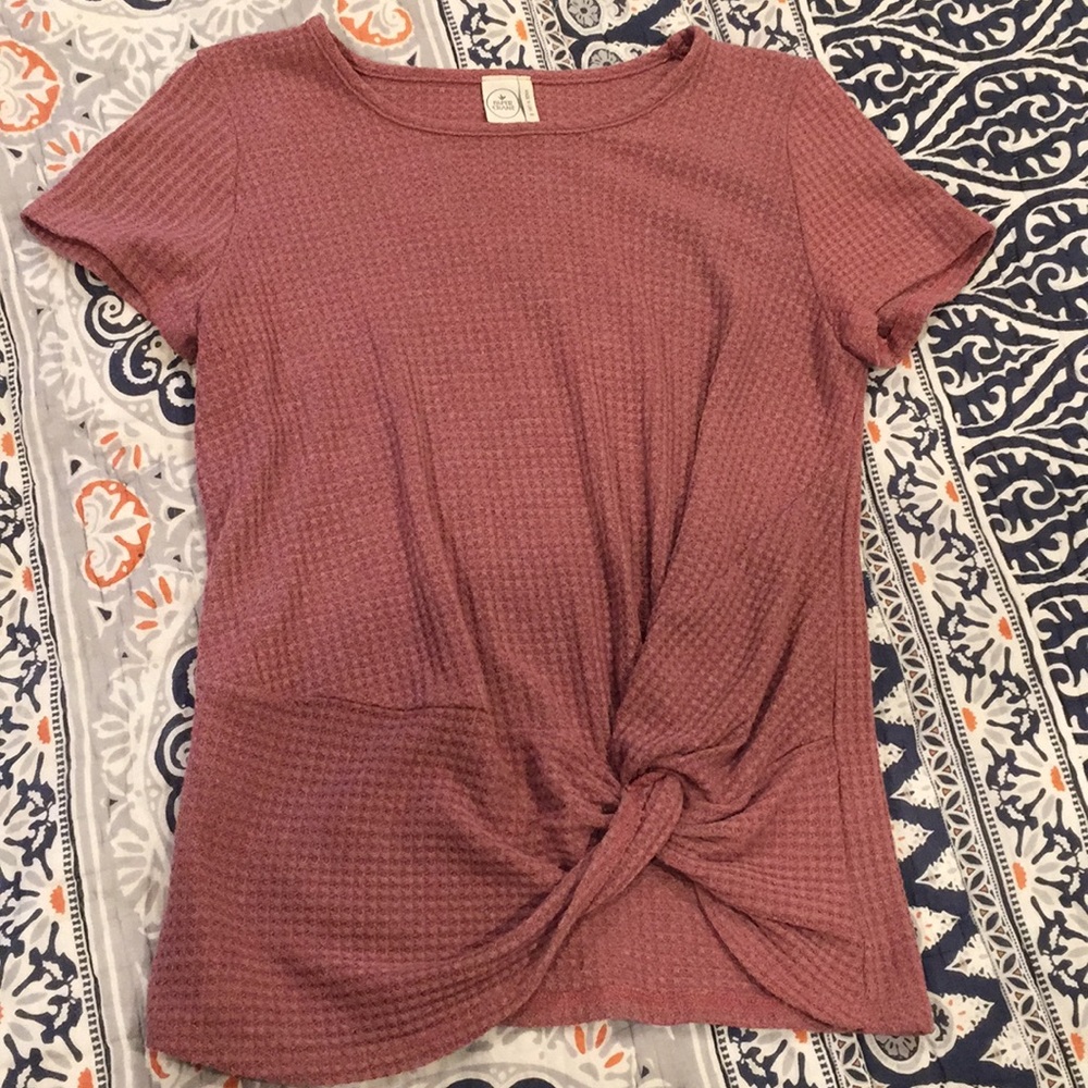 Paper crane waffle twisted tee-shirt